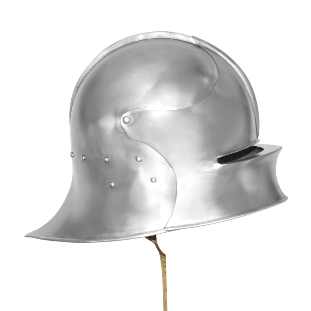 Jaw Bone Visor Helmet -16 G Iron w/leather liner			