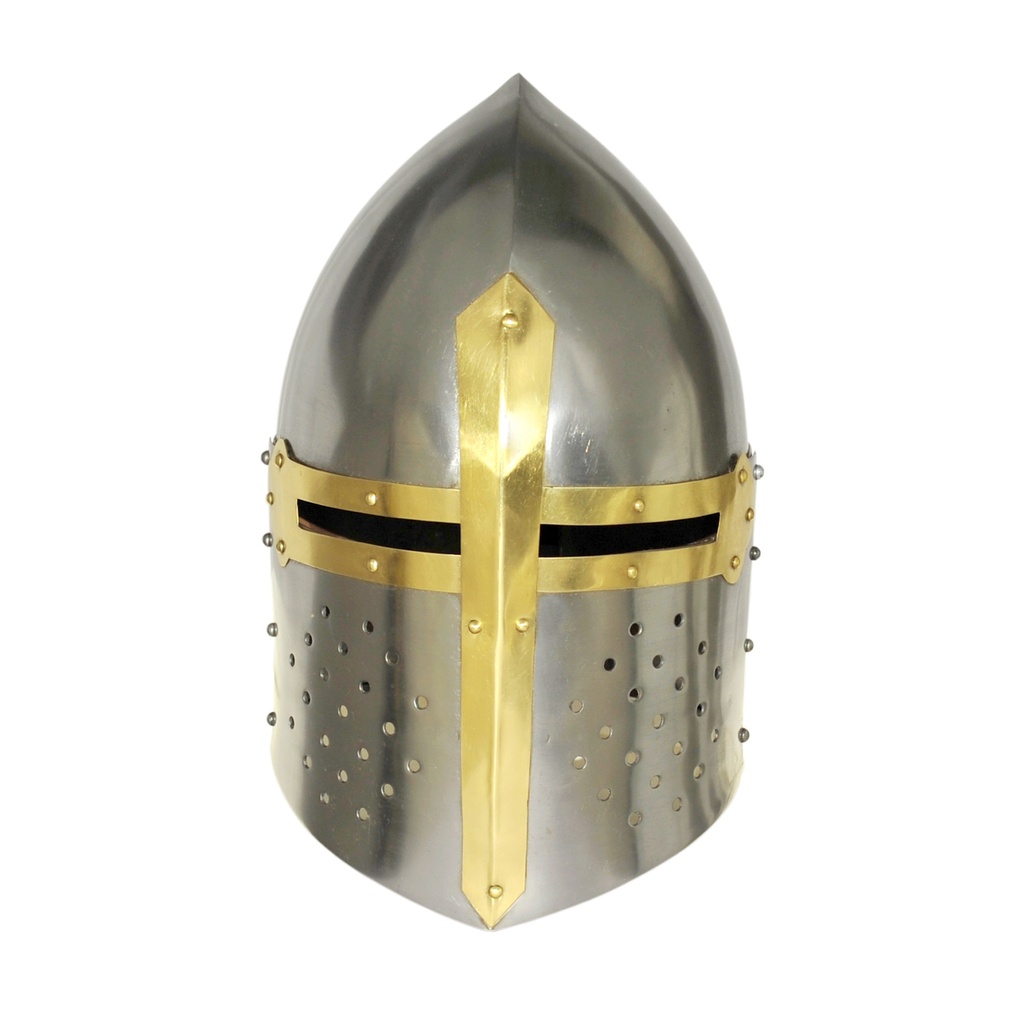 Sugarloaf Helmet -16 G Iron w/leather liner			