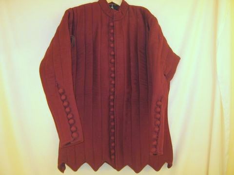 Gambeson mit stoffüberzogenen Holzknöpfen | Spätes 14. Jh. | Farbe natur