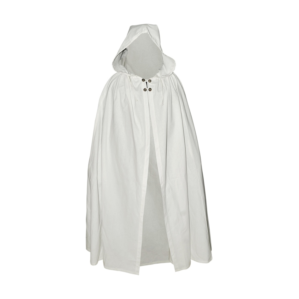 Medieval Woman Cloak | Color white 