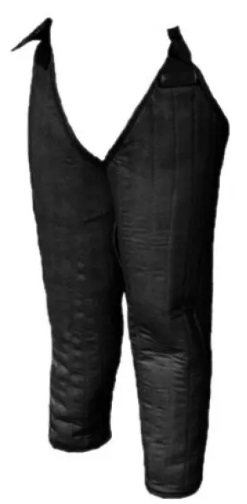 Lange Polsterbeinlinge| Größe L | Farbe schwarz