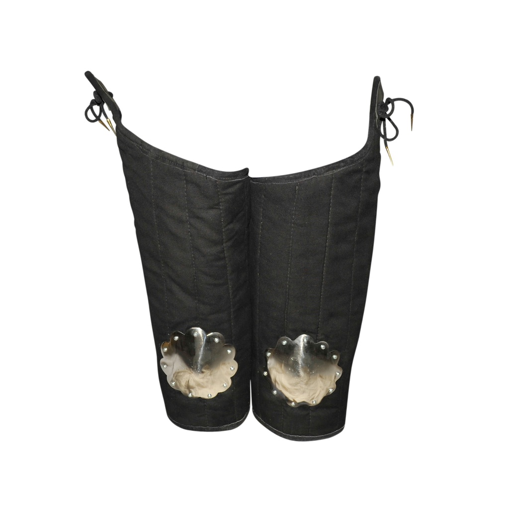 Padded Legs with metal knee caps | Size M | Color black