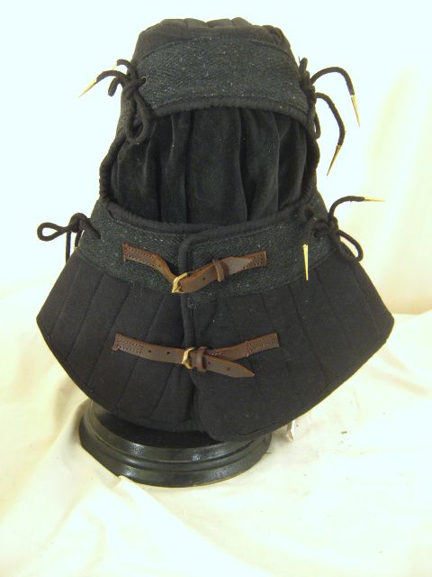 Große gepolsterte Bundhaube | Größe XXL | Farbe schwarz