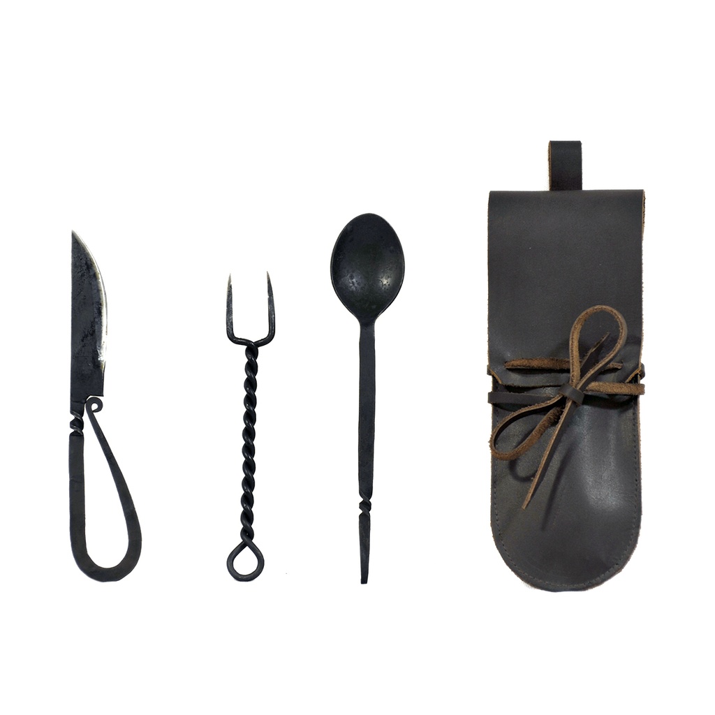 Medieval Cutlery Set | Incl. Leather Sleeve