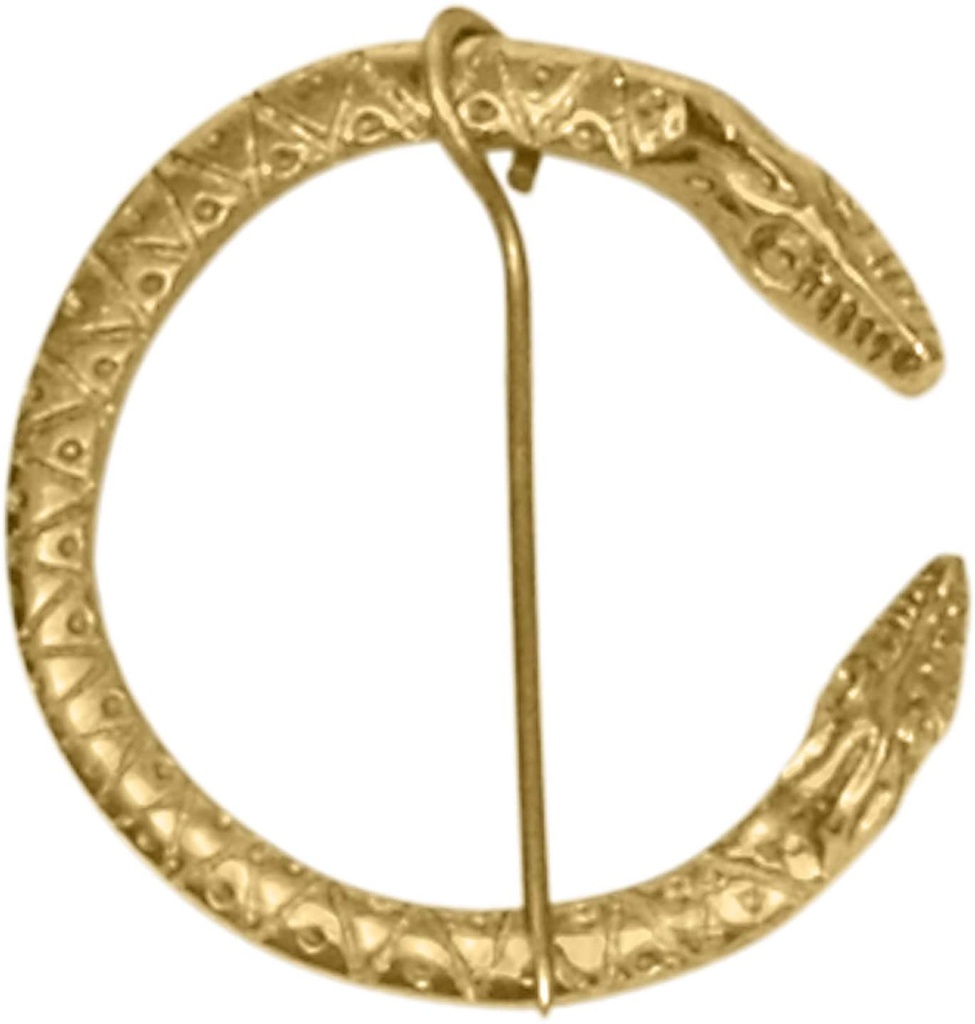 Wikinger Fibel mit Drachenkopf Ornament