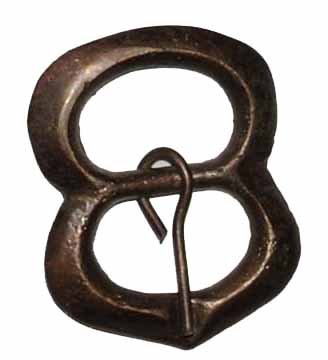 Double Oval Engraved Belt Buckle