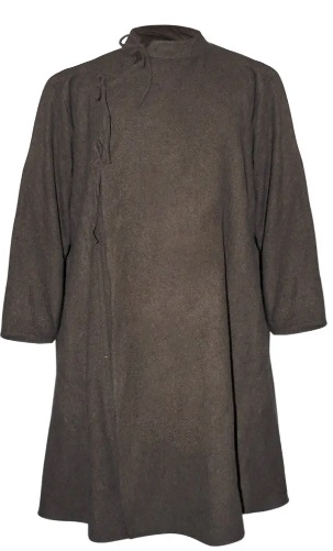 [GDFB/CL/011-XL-NB] Frühmittelalter Mantel | 10. Jahrhundert | Größe XL | Farbe naturbraun