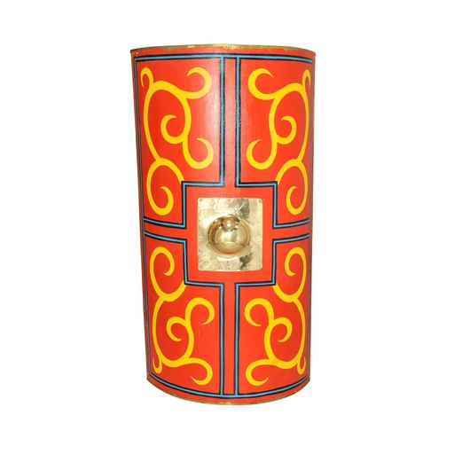 [AER/GSH/1501-BRZ] Murmillo/Secutor Schild mit Schildbuckel aus Bronze