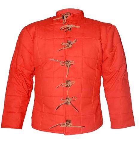 [GDFB/CL/003-S-R] Spätmittelalter Rüstwams | 14./15. Jh. | Größe S | Farbe rot