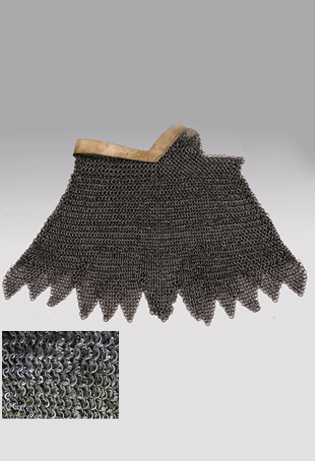 [14-AV-ZBR-6] Chainmail aventail with serrated edge