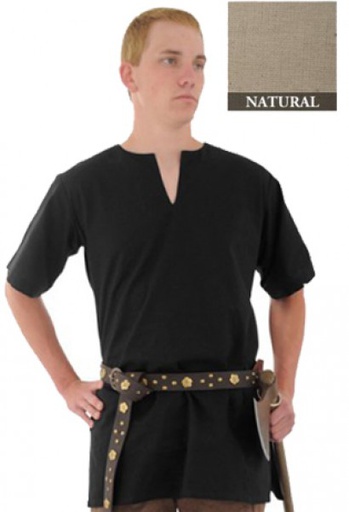 [SAY/CL/5005-L-N] Mittelalter Tunika | Größe L | Farbe natur
