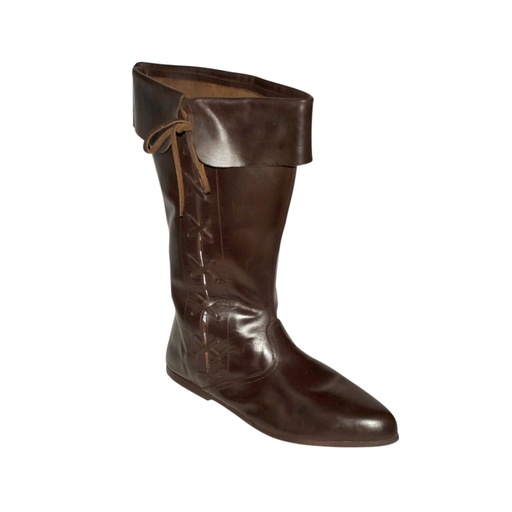 [GDFB/SH/011-13/47.5DB] Medieval Laced Boots | Size 47,5