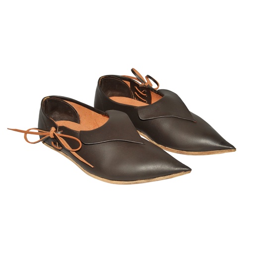 [GDFB/SH/009-14/48-DB] Medieval Low Shoes "Devils Nose" | Size 48