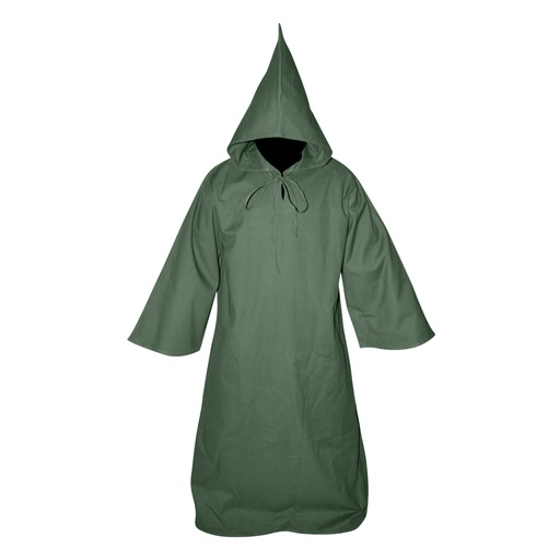 [SAY/CL/5052-S-GREEN] Medieval Habit with hood | Size S | Color green 