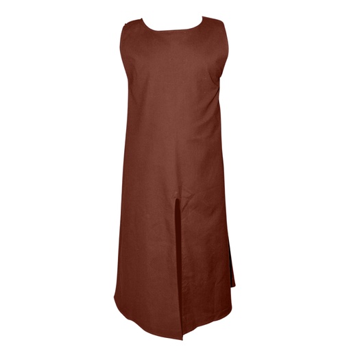 [SAY/CL/5059-BR-IMP] Long cut Surcoat with walking slit | Color natural brown 