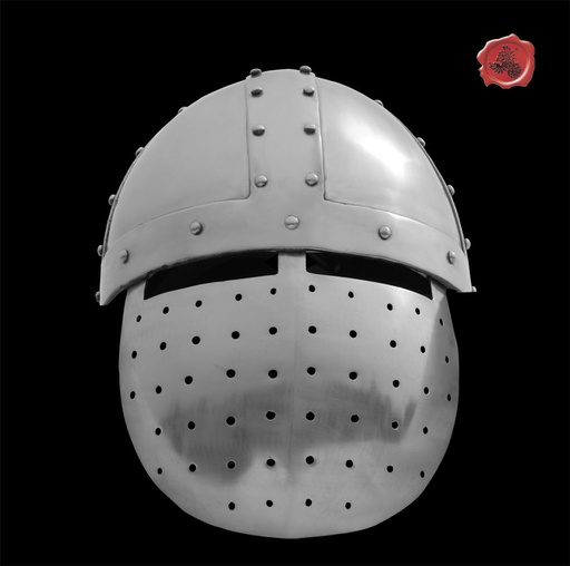 [GDFB/H/040-XL] Spangenhelmet with Face Plate | 12th C. | Size XL