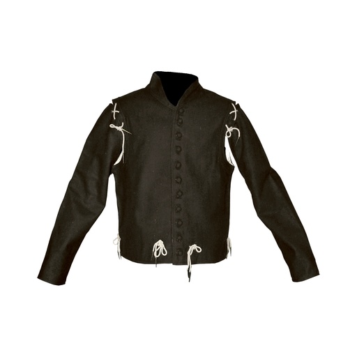 [GDFB/CL/027-M-B-WL-IMP] Late Medieval Waistcoat | Size M | Color black
