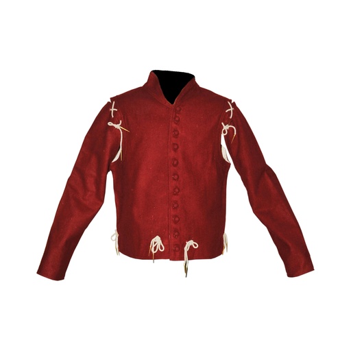 [GDFB/CL/027-L-MR-WL-IMP] Spätmittelalter Wams | Größe L | Farbe kastanienrot
