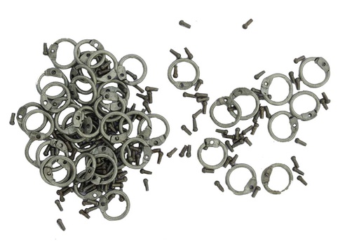 [8-RR-6] 6 mm Round Rings with Round Rivets
