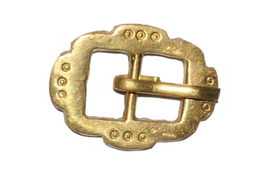 [GDFB/BJW/033] Double Oval Engraved Belt Buckle