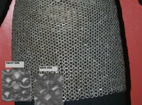[1-SK-9] Chainmail Skirt | 9 mm Flat Rings | fully riveted with Wedge Rivets