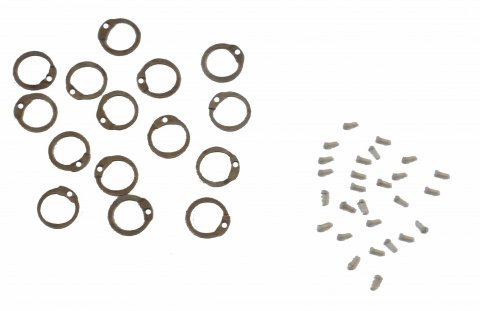 [4-RR-8] 8 mm Flat Rings with Round Rivets 